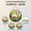 Panneau de vitrail de jardin 12 "H Sheep 12"-569159439