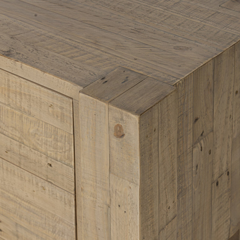 Table de chevet finlandaise - Pin, Pin blond clair