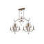 Lustre géométrique à 8 lumières avec accents de cristal Almirah-19294875