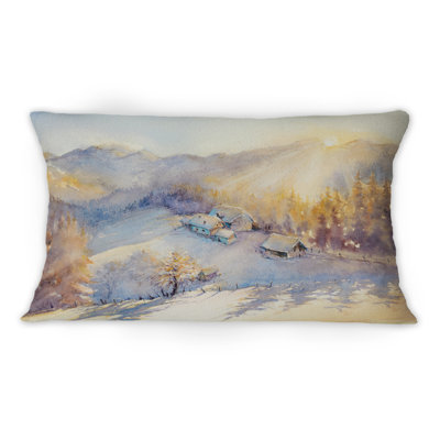 Coussin Winter Mountain