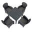 Roann Square Table with 4  Chairs Garden Set