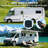 Retractable Rv/Patio Awning, Heavy Duty Weatherproof Canopy With Lights, One-Touch Swich, Black-124814898-124814897