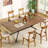 Kuanysh Rectangular with Iron Base Dining Table