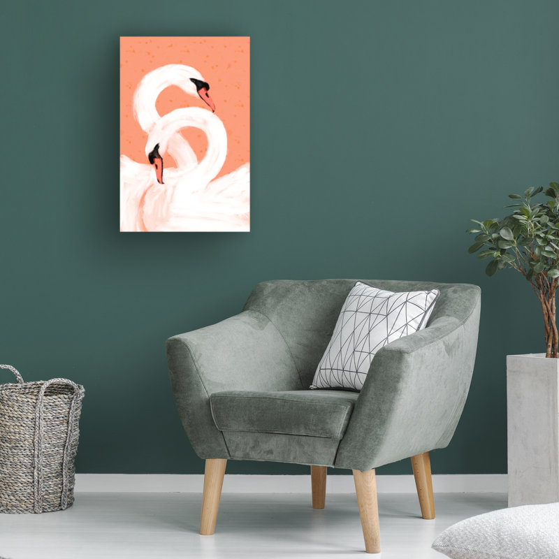 Art sur toile «Bachelor Treechild Swans», H 32 po x l 22 po