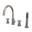 DreamLine Atlantic 12 in. x 8 in. Deck Mounted Tub Faucet with Handshower-640838191