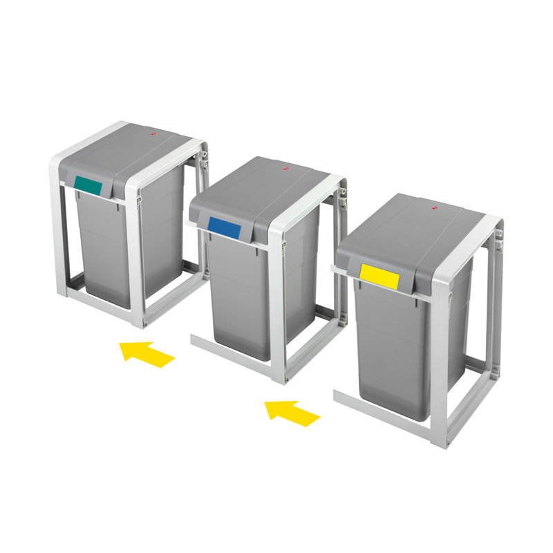 ProfiLine Öko Plastic Manual Lift Recycling Bin - 19L