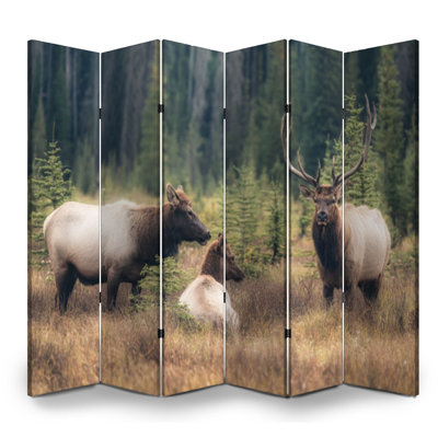 Cloison pliante 6 panneaux à cloisons Royal Elk Deer Canada