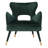 Velveteen Velvet Wingback Chair-186028590