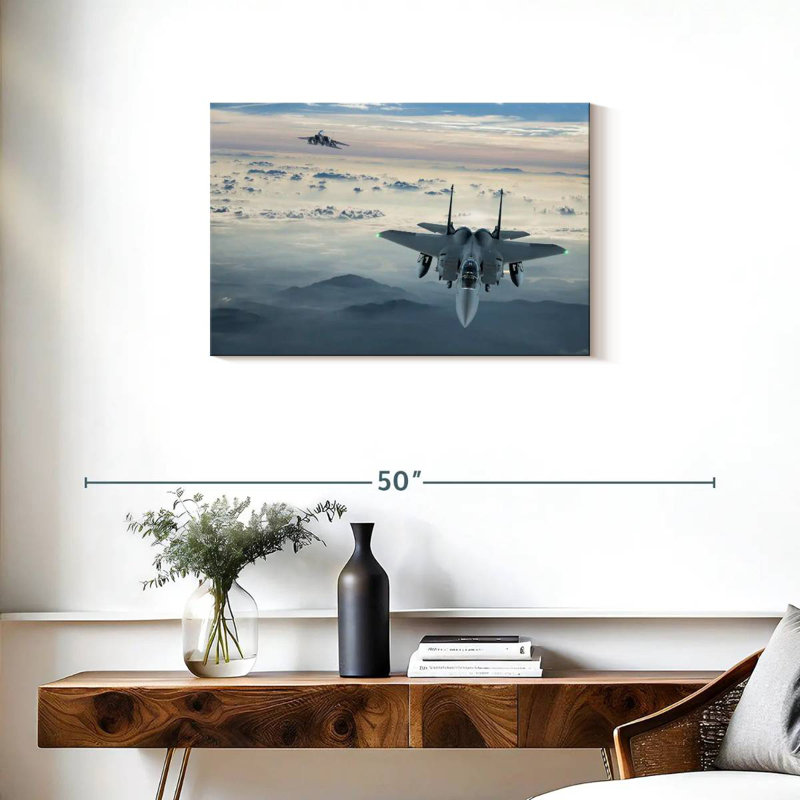 Mait F-15 Fighter Jet, 20" H x 30" W