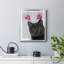 «Black Cat Valentines», toile encadrée de qualité supérieure - prête à être accrochée-469731573-469731569