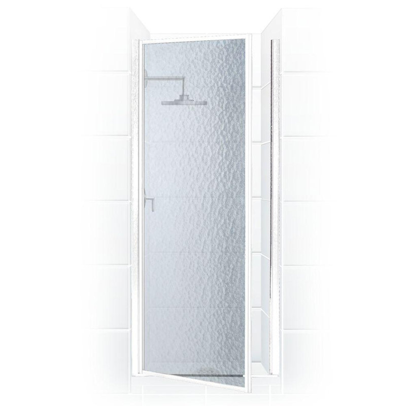 Legend Series - W x 68'' H Door Framed Shower Door with No, Obscure, Brushed Nickel