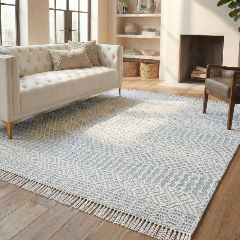 Cleveland Hand Loomed Wool Southwestern Rug, Rectangle 8' x 10'