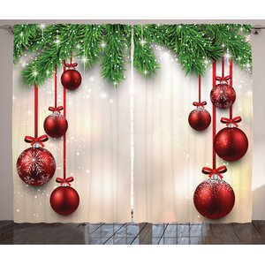 The Holiday Aisle® Polyester Semi-Sheer Curtain Pair & Reviews | Wayfair