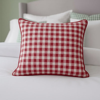 Gingham Pattern Euro Sham