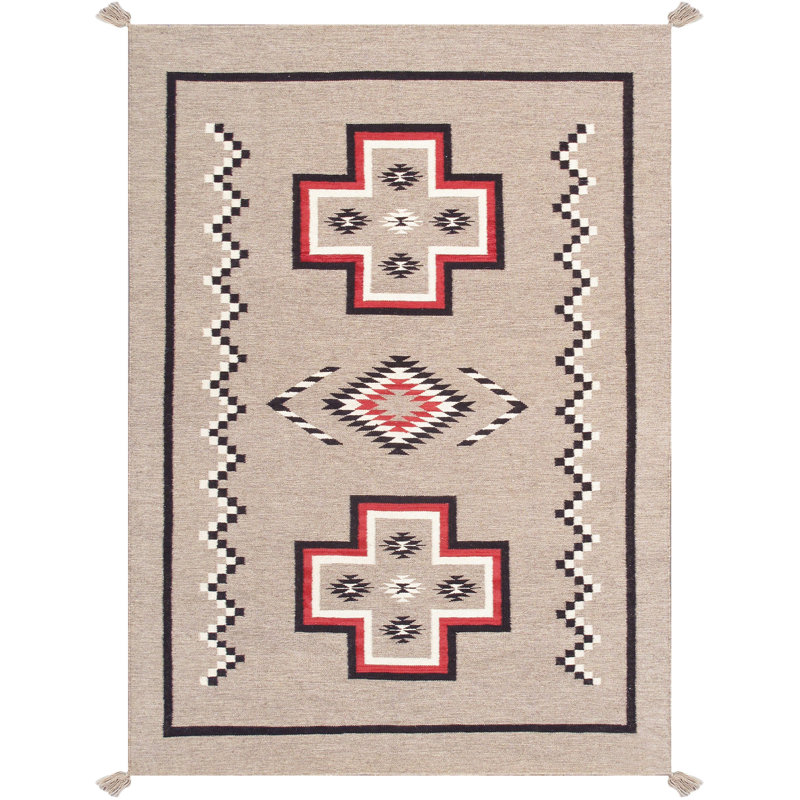 5'X8' Southwestern Area Rug in Mocha
