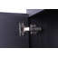 Meuble-lavabo autoportant de 61 cm (24 po) à motif de bois noir avec portes à fermeture amortie