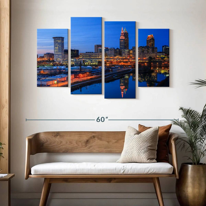 Nicci Cleveland Blue Hour, H 32 po x l 52 po
