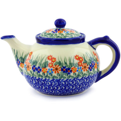 Polmedia Blissful Daisy 64oz. Floral Teapot