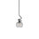 Mini-luminaire suspendu sur pied avec verre à bulles 7 po Tilbrook