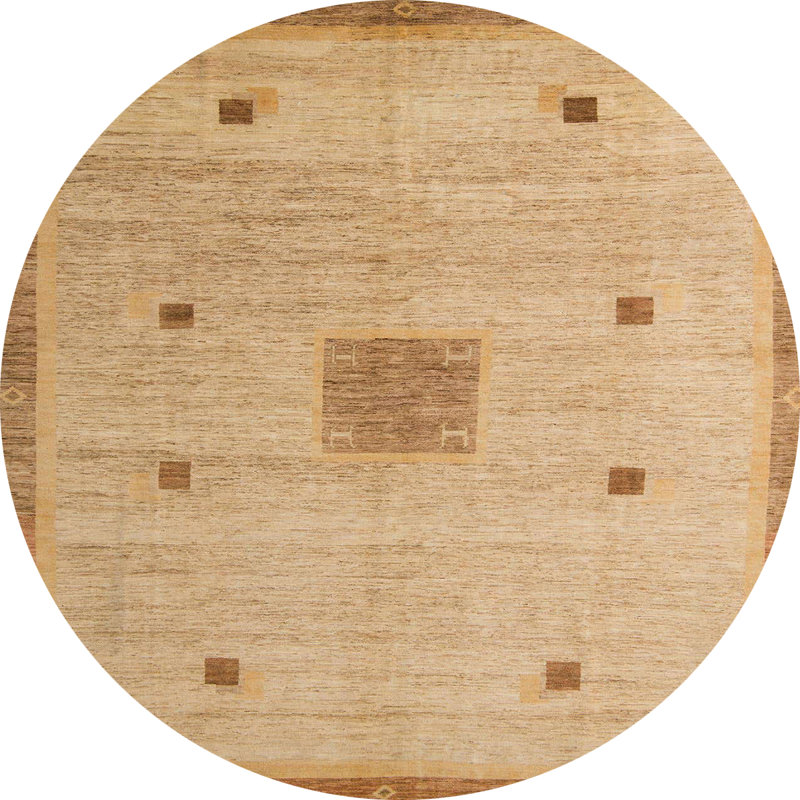 Abstract Indoor Rug, Round 8'