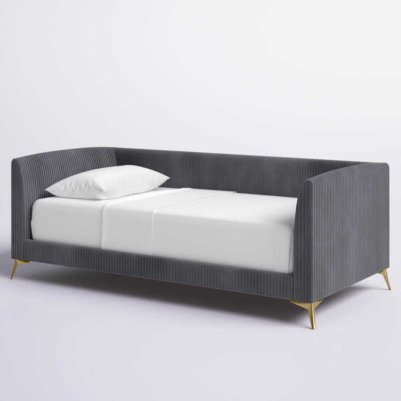 Arliss Upholstered Daybed, Gray
