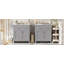 Ensemble de meuble-lavabo moderne 60 po gris avec lavabos doubles (séparés), lavabos doubles en céramique, tablette réglable, portes à fermeture en douceur et tiroir rabattable - Solution de salle de bain moderne pour salles de bain spacieuses