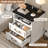 17 Inches Farmhouse Modern Nightstand With 2 Drawers And Built-In Outlets-120012504