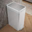13-Gallon Stainless Steel Slim Step Trash Can With Bifold Lid-1462412723