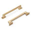 Poignée à poignée de la collection Brownstone - Poignée d'armoire centre à centre de 6 5/16 po bronze bronze - Quincaillerie transitionnelle pour tiroirs et armoires-116818157-116818155