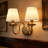 2-Copper colored dimmable iron cloth covered Wall Sconce