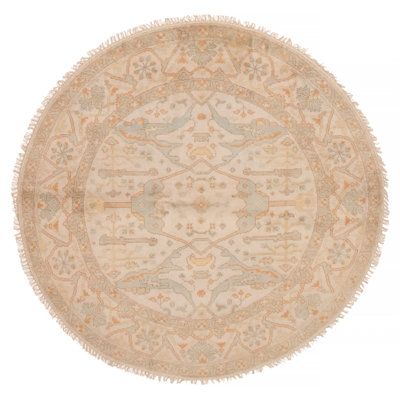 Royal Oushak Beige Rug 6'10" x 6'10"