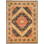 Tapis d’intérieur en laine bleu marine/crème 8 pi 10 po x 12 pi 1 po à la main one-of-kind-noué la 2010 ushak Vorti