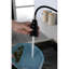 Robinets de cuisine noirs avec bec rétractable, noir mat, fixation sur comptoir à un trou, conception moderne, installation facile vers le bas en acier inoxydable, pour fonctionner-1390391849