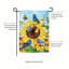 Sunflower Glory Suede Garden Flag