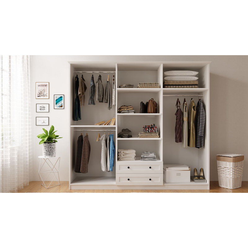 Amarnath 6 Door Manufactured Wood Wardrobe
