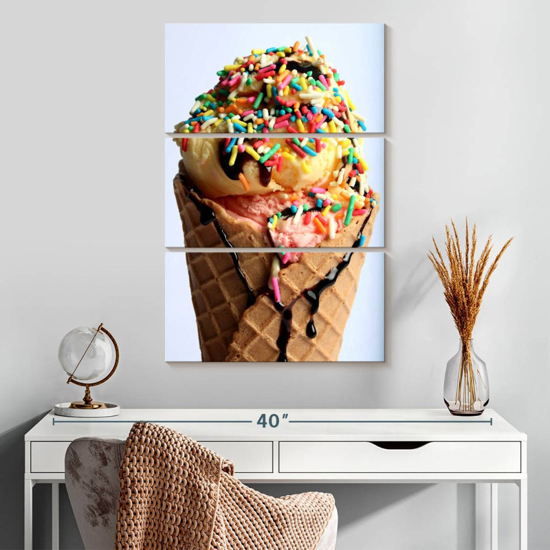 Yarlin Sprinkles On Ice Cream, 32" H x 20" W