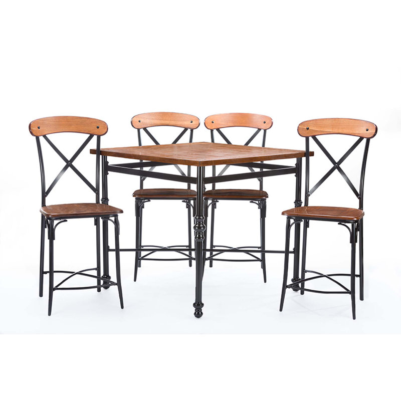 4 - Person Solid Wood Top Four Leg Dining Set