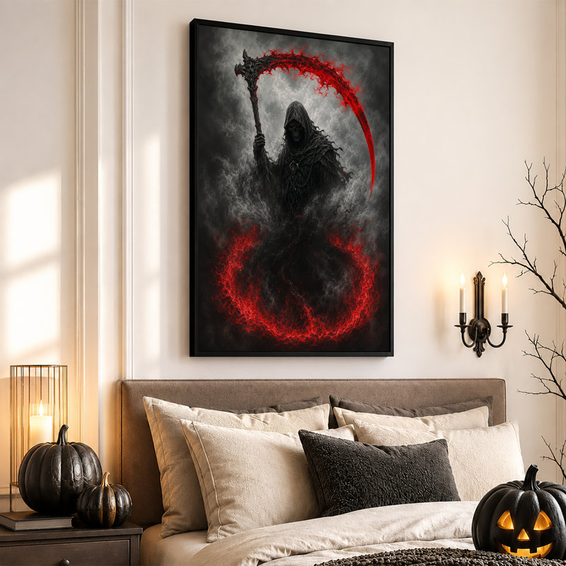 «Dark Fantasy», art mural sur toile d'Halloween, H 30 po x l 20 po