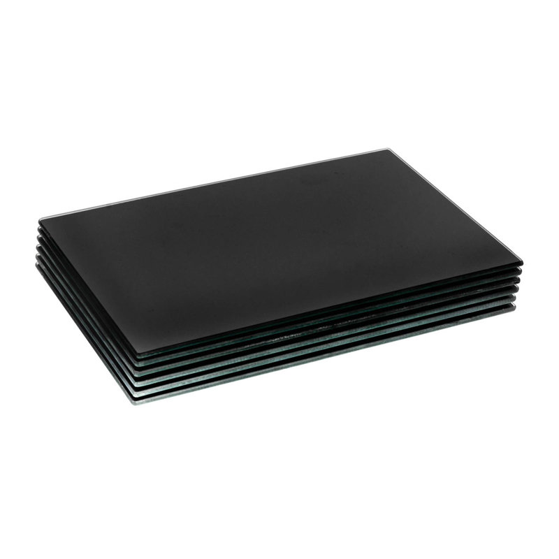 Harbour Housewares - Glass Placemats, Black
