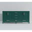 Meuble-lavabo double vert 72 po X P 22 po D, avec plateau en marbre de culture-117978820