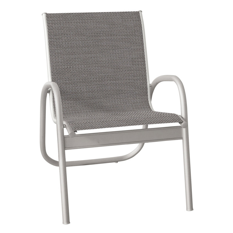 Fauteuil de patio Gardenella, Gris chaleureux texturé, Sicile