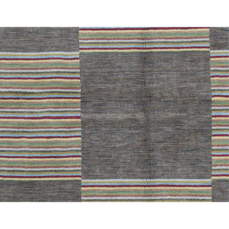 Wool Geometric Area Rug in Beige