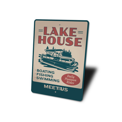 Plaque en aluminium Lake House