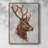 Stag Study II Framed Print - Solid Wood-1249675638