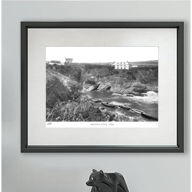Prussia Cove, 1908 - Single Picture Frame Print, 40cm H x 50cm W x 2.3cm D