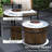 Outsunny Smokeless Fire Pit with Fireproof Mat-2026041023