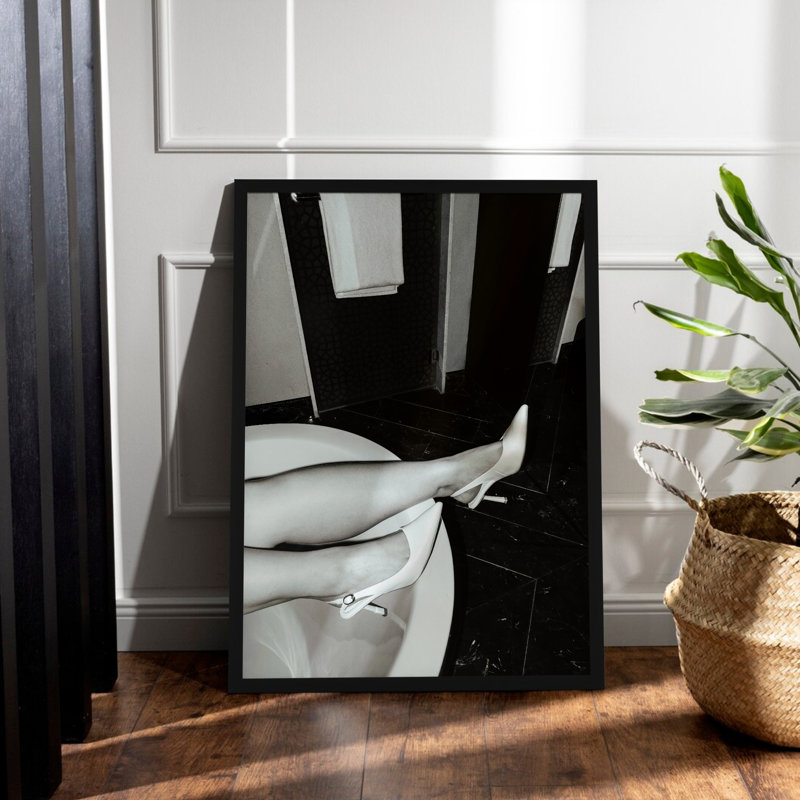 Affiche de salle de bain Z Studio, Structure noire