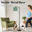 Lampe sur pied à arc avec abat-jour ajustable Lampe sur pied sans soudure à feuillage aquarelle 3 températures de couleur Lampe à mât haut avec interrupteur au pied pour la chambre à coucher