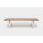 Gax Walnut Solid Wood Top Metal Base Dining Table-14369490-7084761