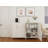 Modern White Sideboard Cabinet With Gold Handles For Kitchen
